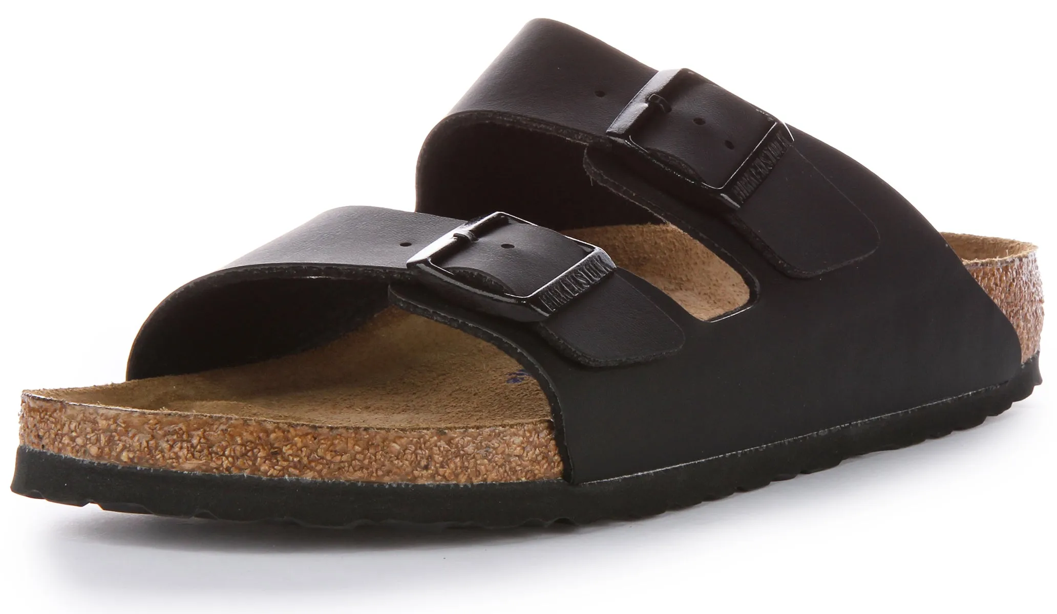 Birkenstock Arizona Soft Footbed en noir | Chaussures à coupe étroite Birkenstock
