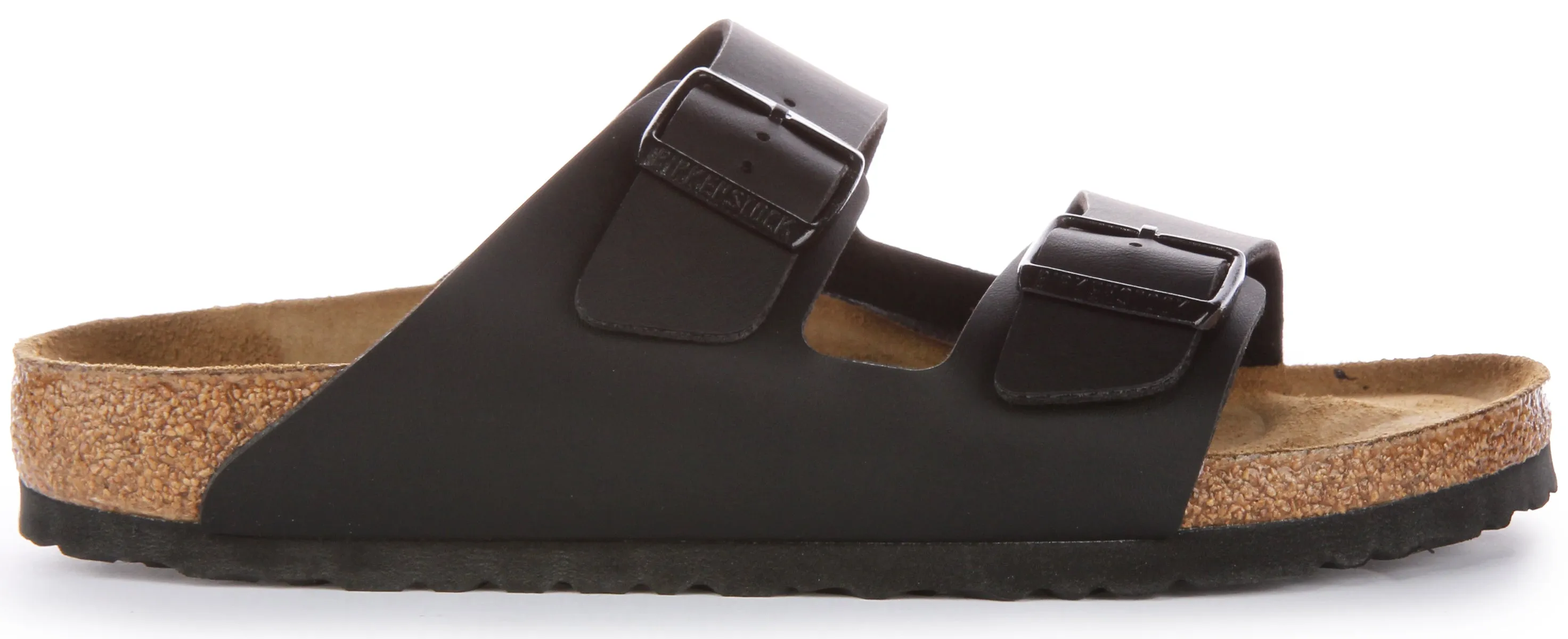 Birkenstock Arizona Soft Footbed en noir | Chaussures à coupe étroite Birkenstock