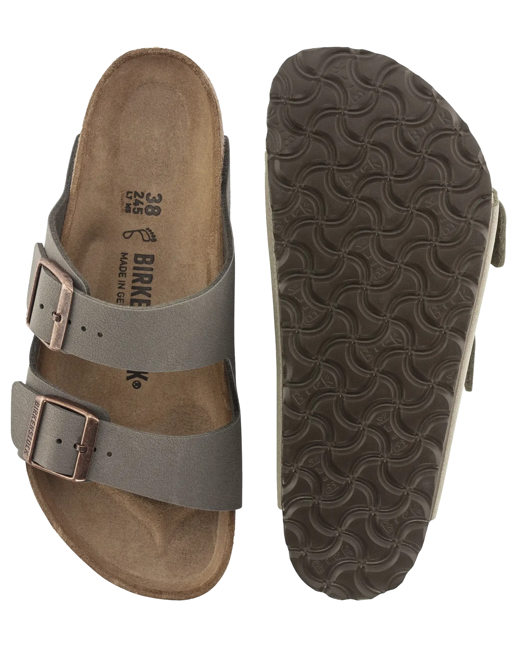 Sandales Birkenstock Arizona Birko-Flor en couleur Pierre