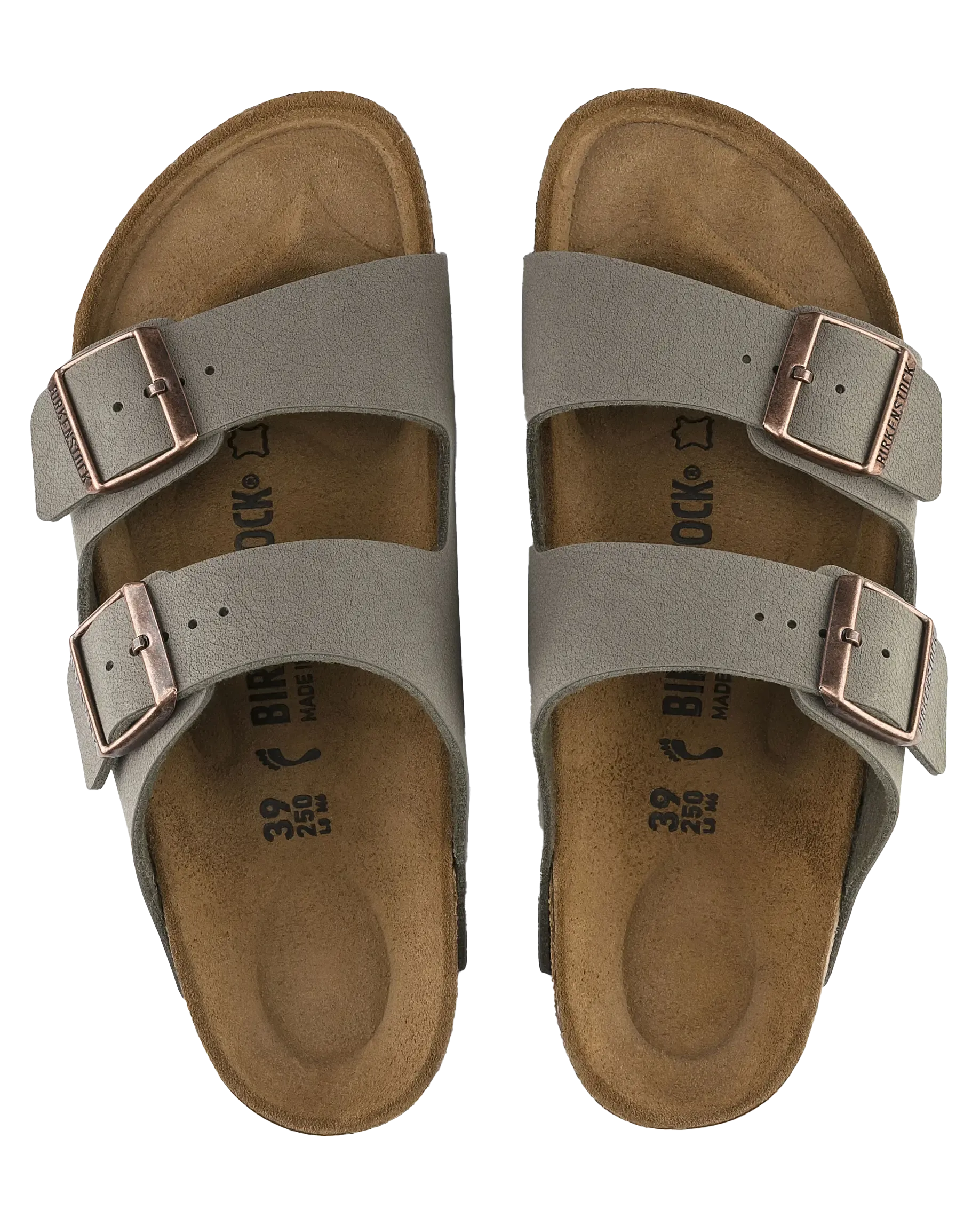 Sandales Birkenstock Arizona Birko-Flor en couleur Pierre