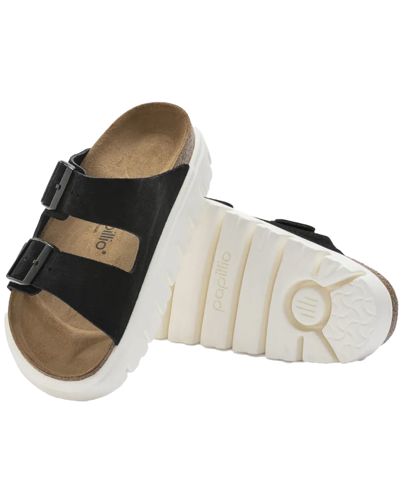 Sandales Birkenstock Papillio Arizona à semelle épaisse en noir