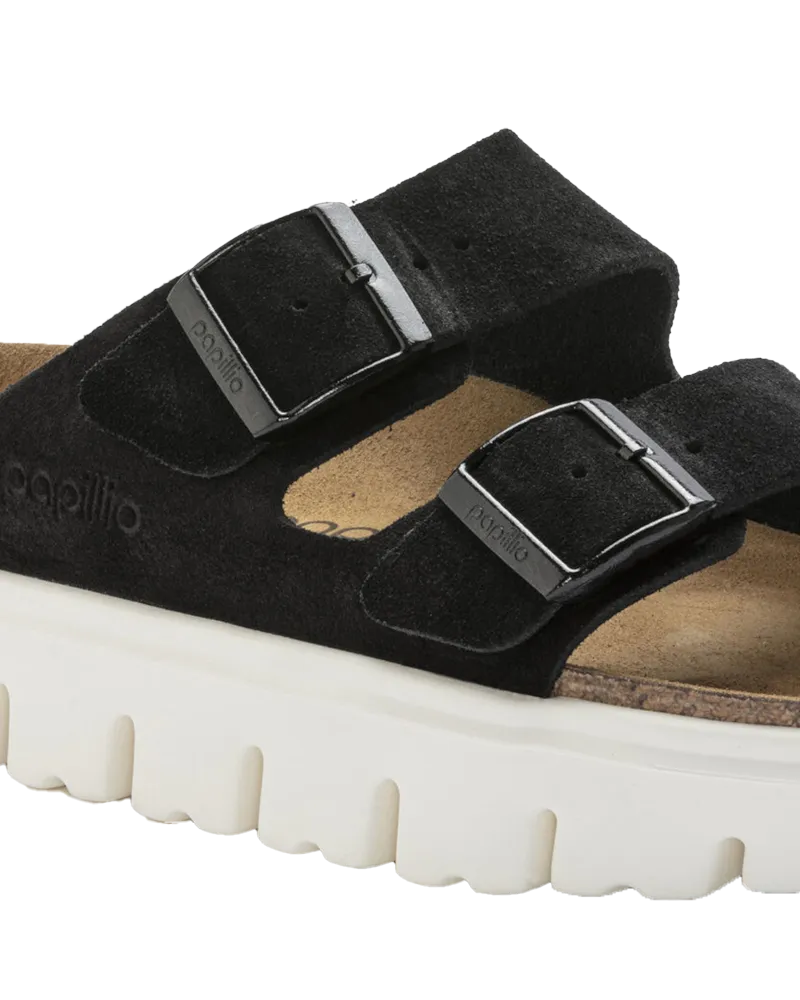 Sandales Birkenstock Papillio Arizona à semelle épaisse en noir