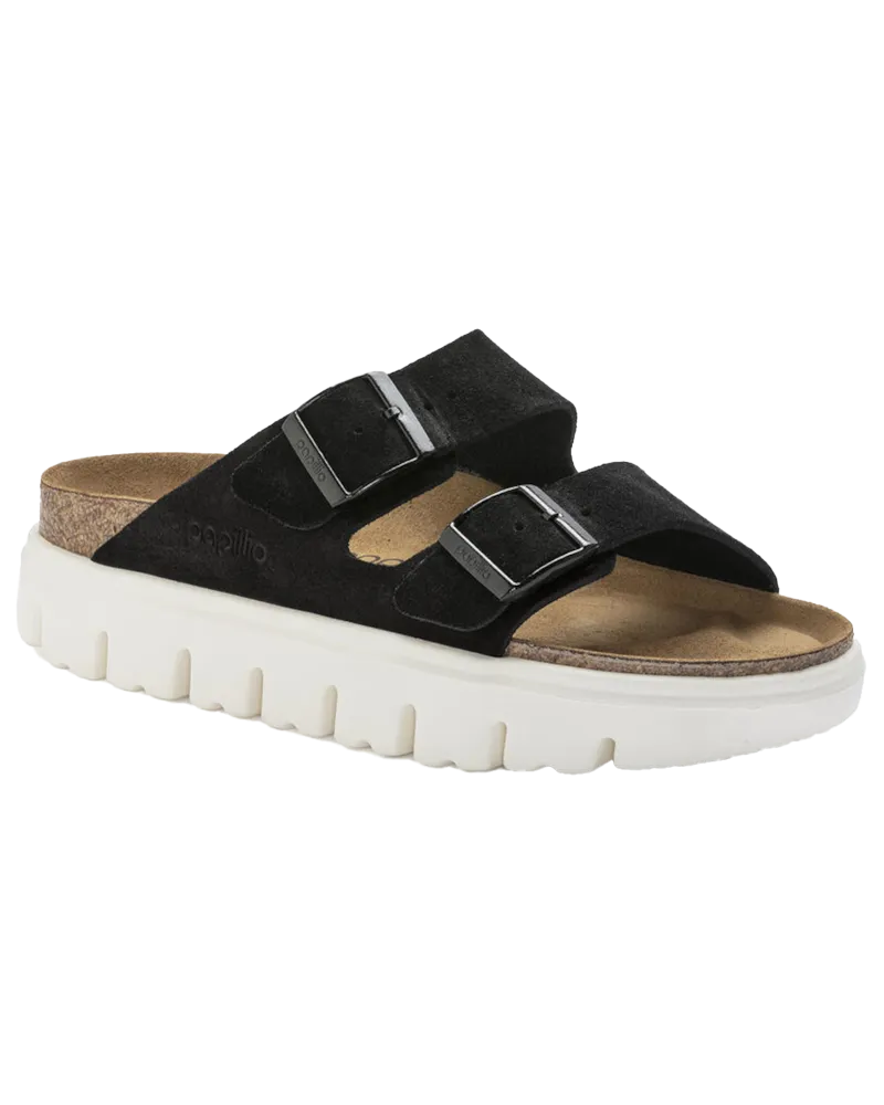 Sandales Birkenstock Papillio Arizona à semelle épaisse en noir
