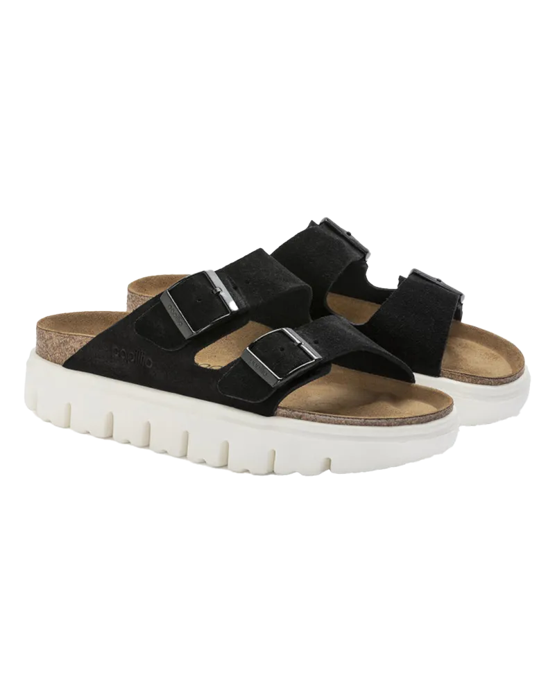 Sandales Birkenstock Papillio Arizona à semelle épaisse en noir