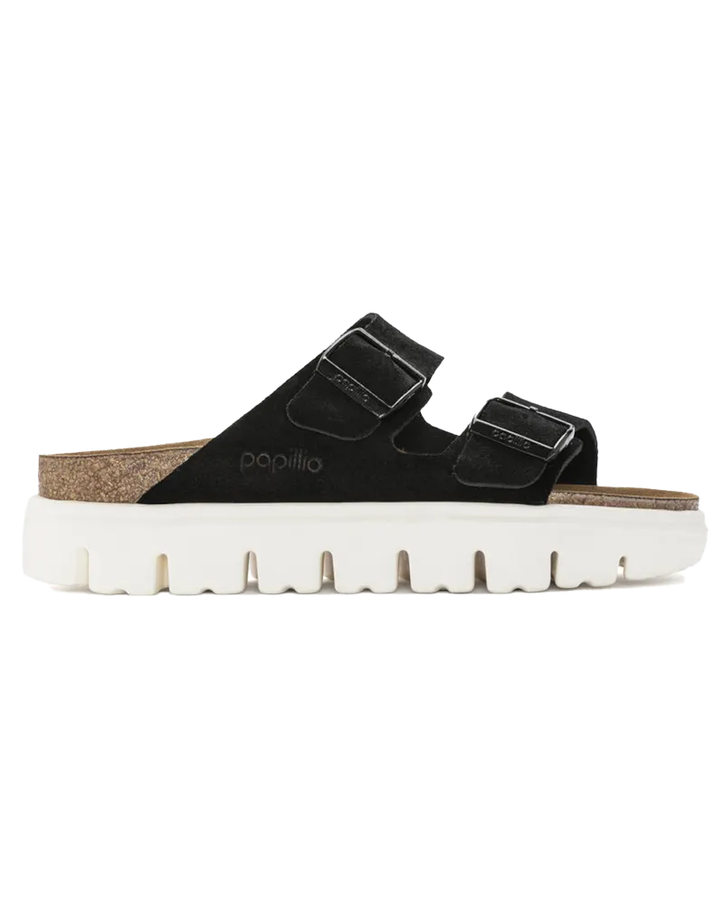 Sandales Birkenstock Papillio Arizona à semelle épaisse en noir