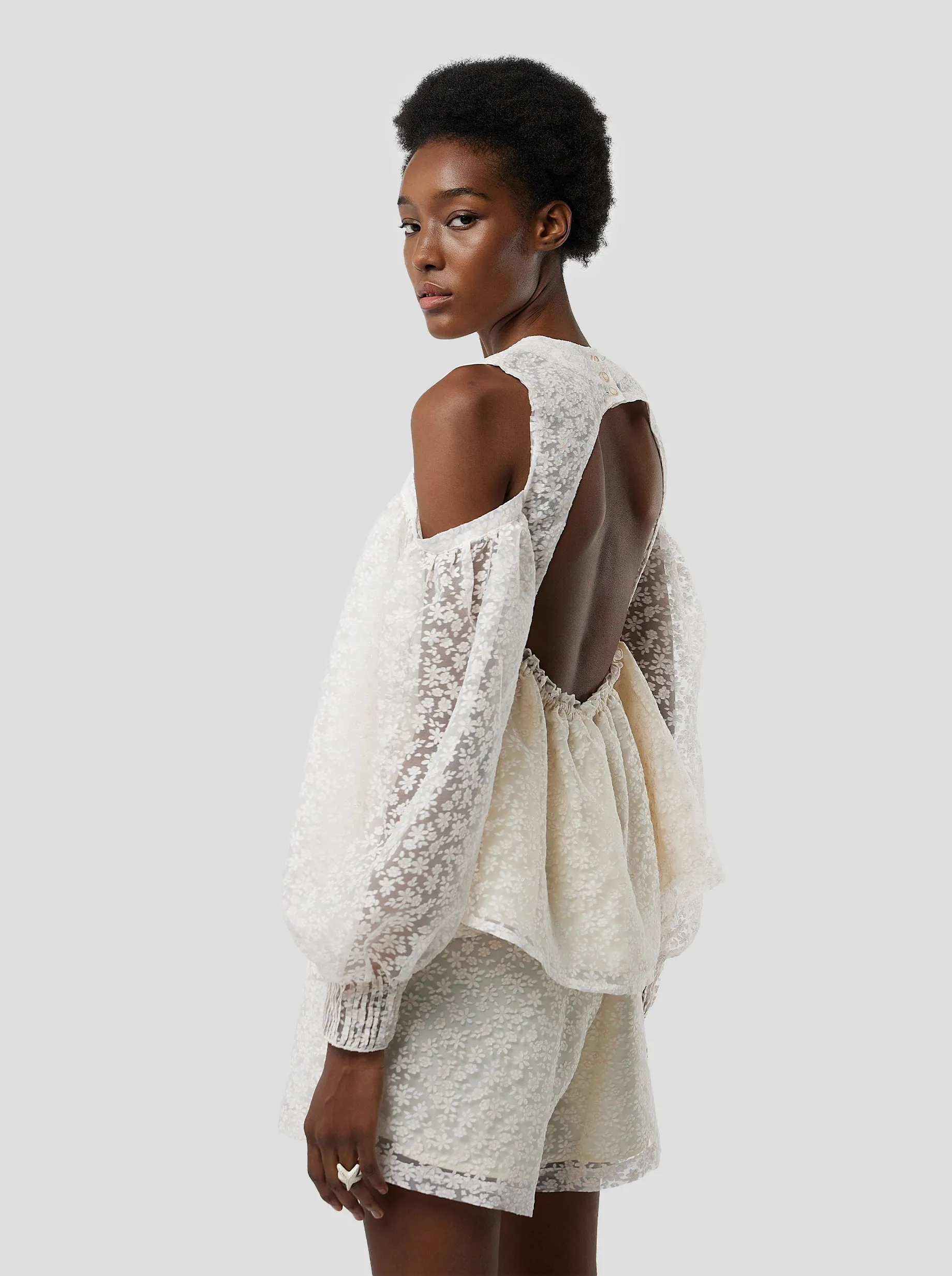 Blouse Blanca en Voile d'Ange