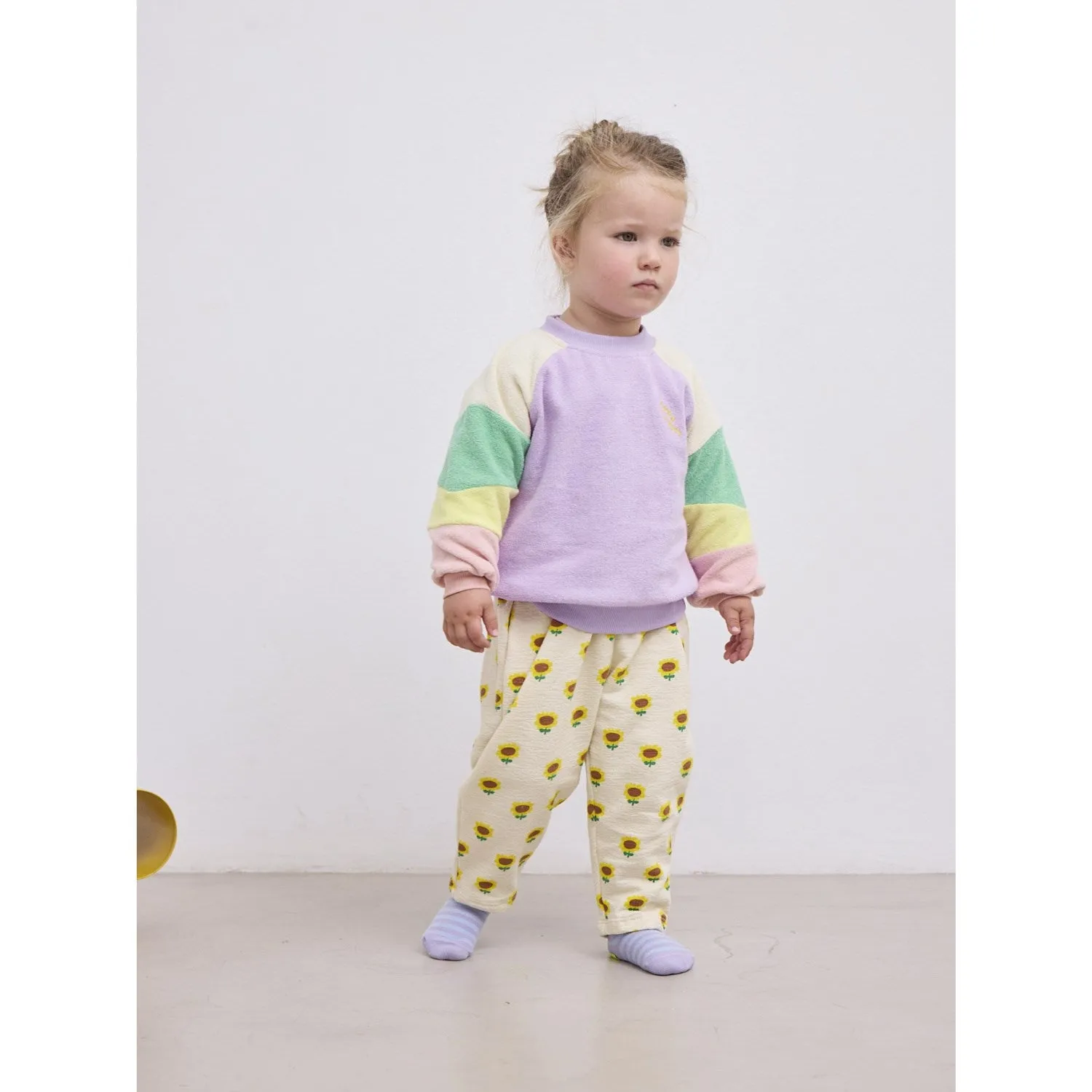 Bobo Choses Pantalon de jogging imprimé tournesol beige Bobo-Choses
