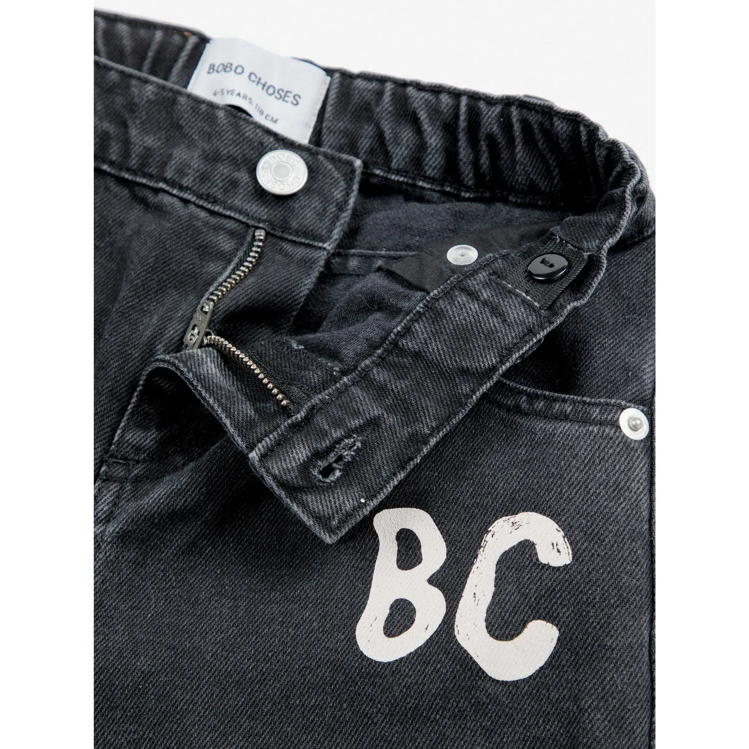 Bobo Choses Pantalon large en denim noir ombré B.C Bobo-Choses