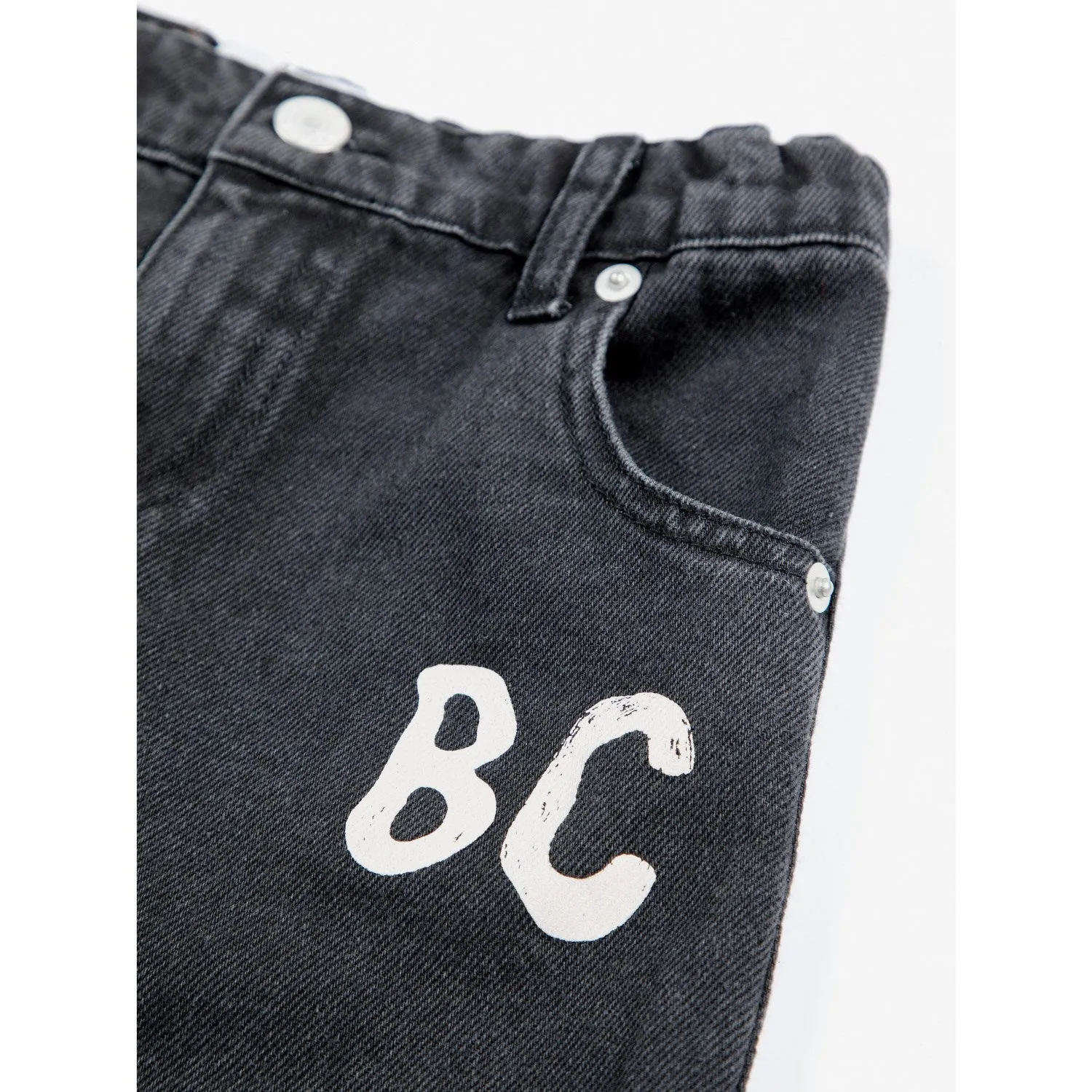 Bobo Choses Pantalon large en denim noir ombré B.C Bobo-Choses