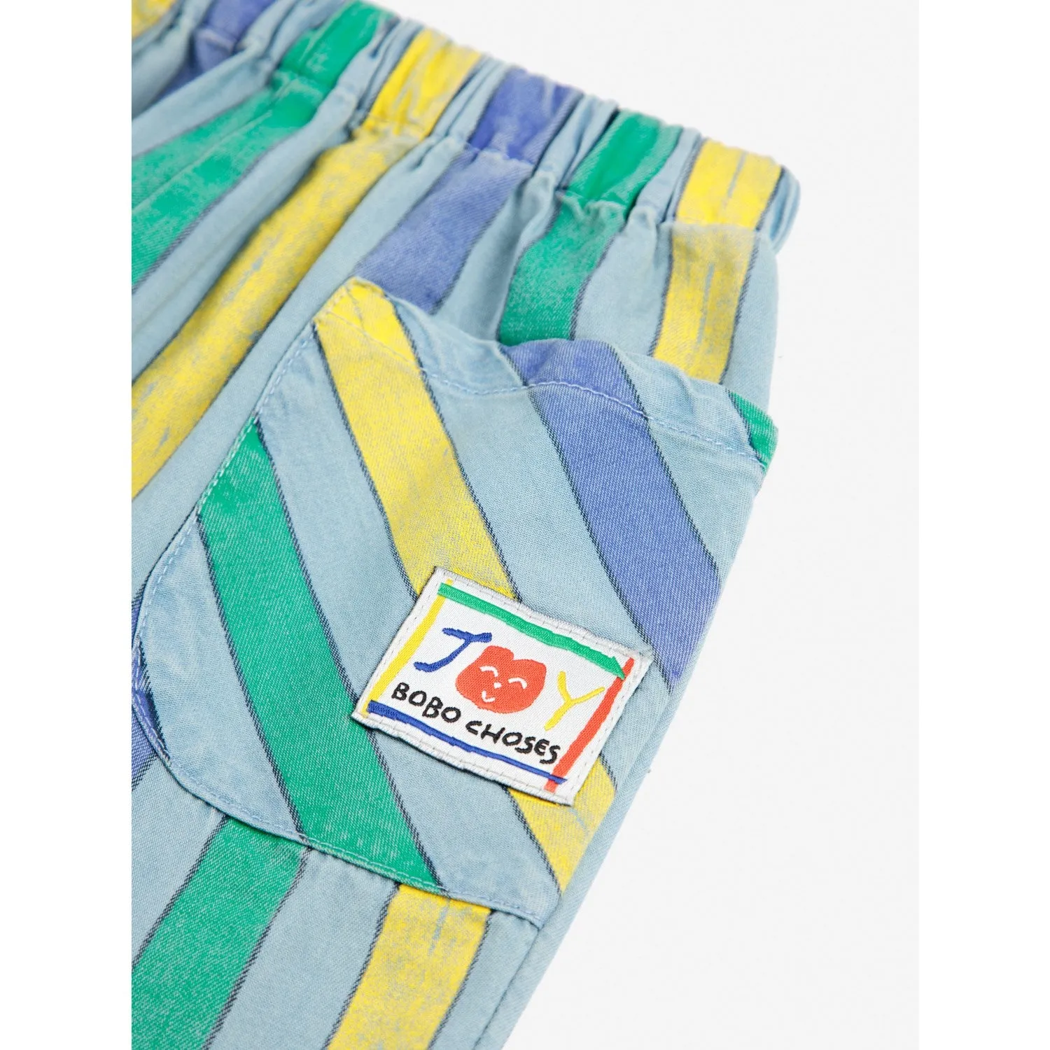 Bobo Choses Pantalon en Jean à Rayures Multicolores Bleu Clair Bobo-Choses