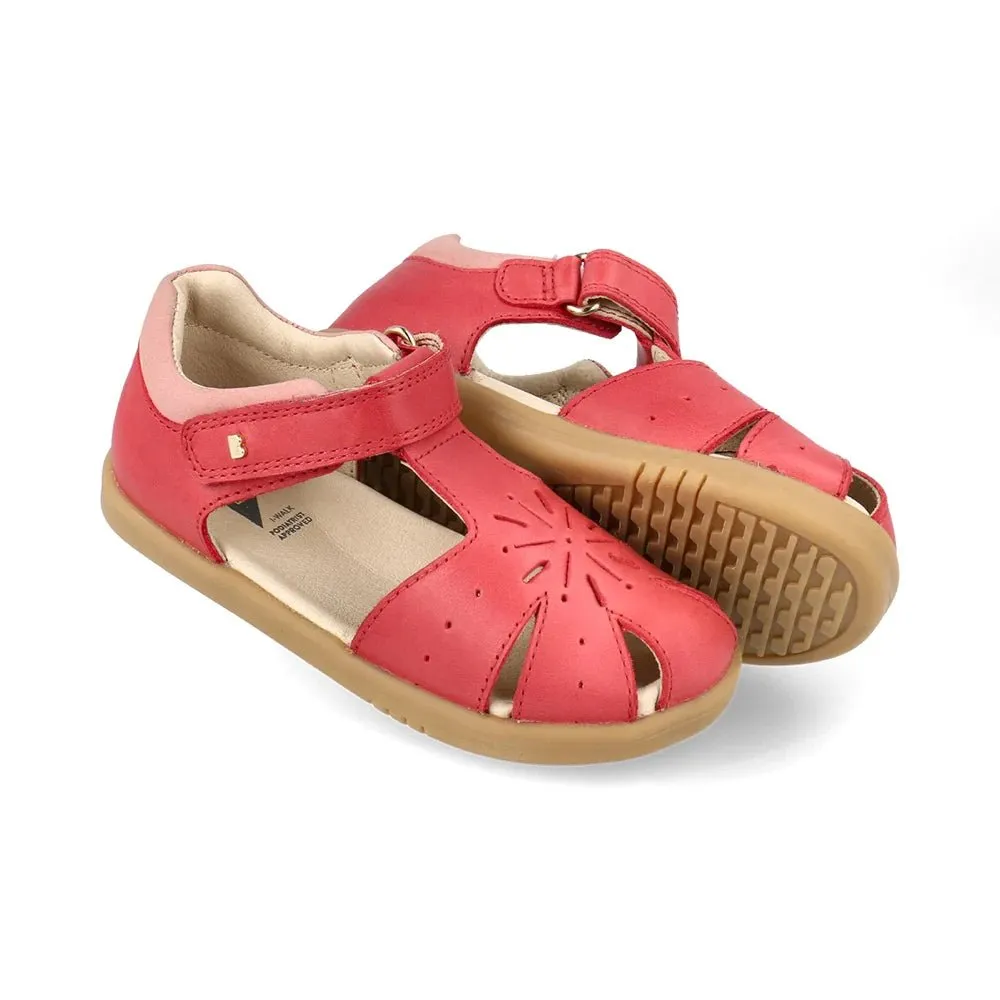 Bobux : Sandales I-Walk Compass pour Filles - Rouge Minéral   Rose
