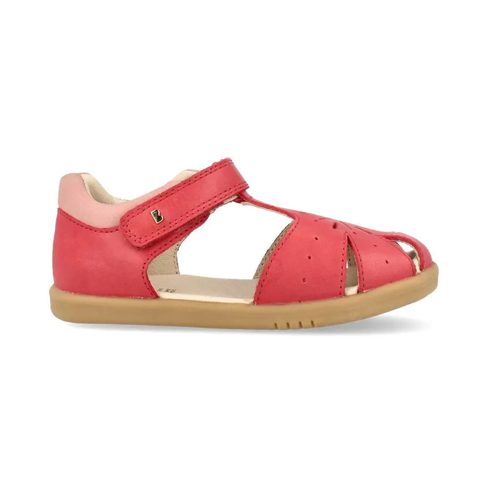 Bobux : Sandales I-Walk Compass pour Filles - Rouge Minéral   Rose