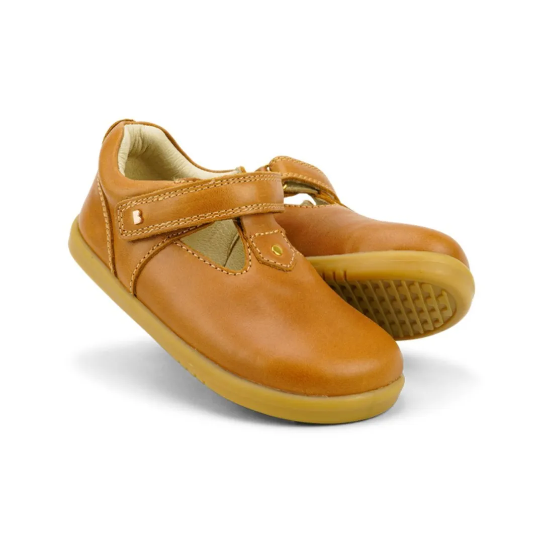 Bobux : Chaussures à barre en T I-Walk Louise - Caramel