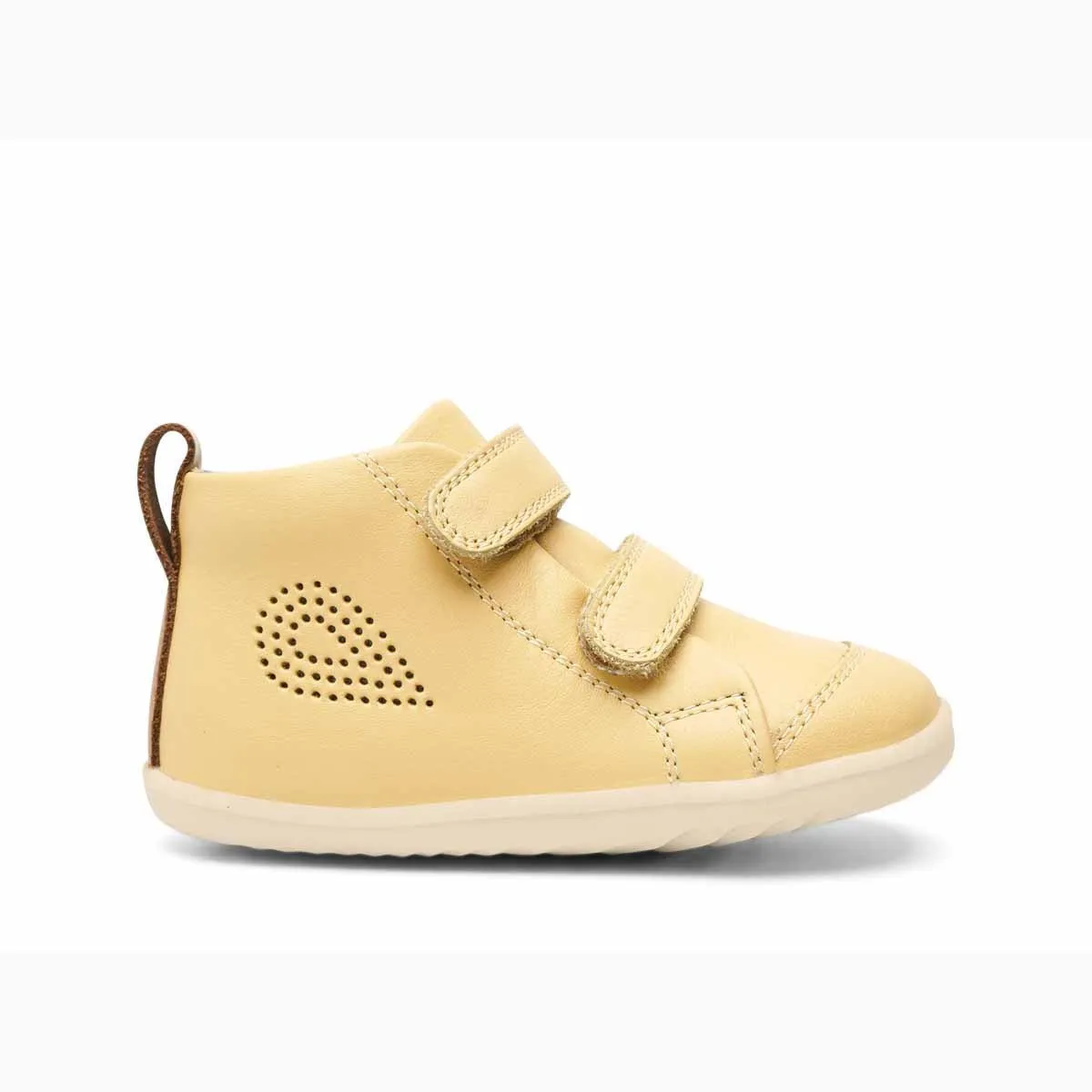 Bobux : Chaussures de sport à scratch Hi Court - Sable