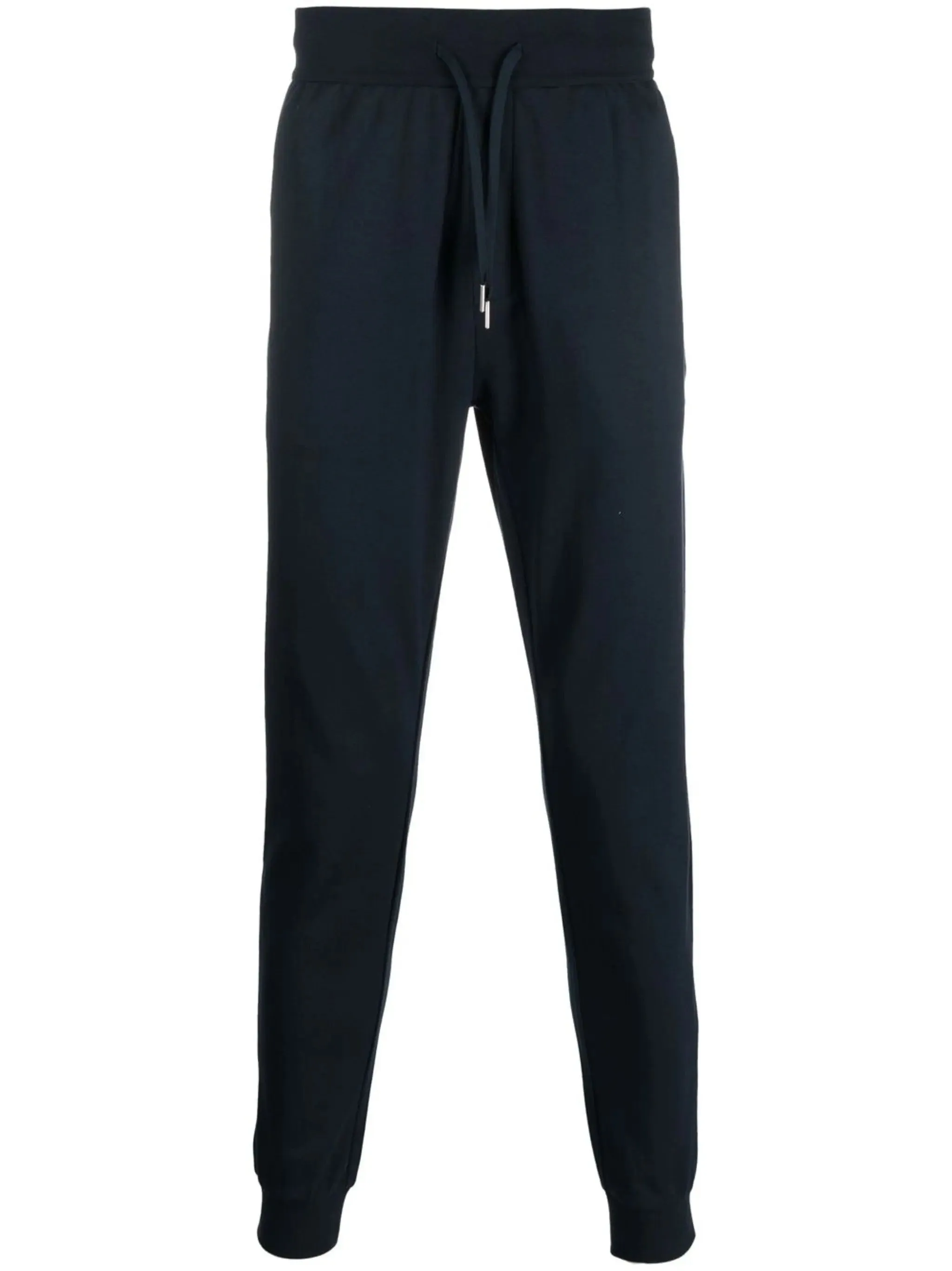 Pantalon de survêtement BOSS Men à logo rayé et cordons de serrage bleu amiral