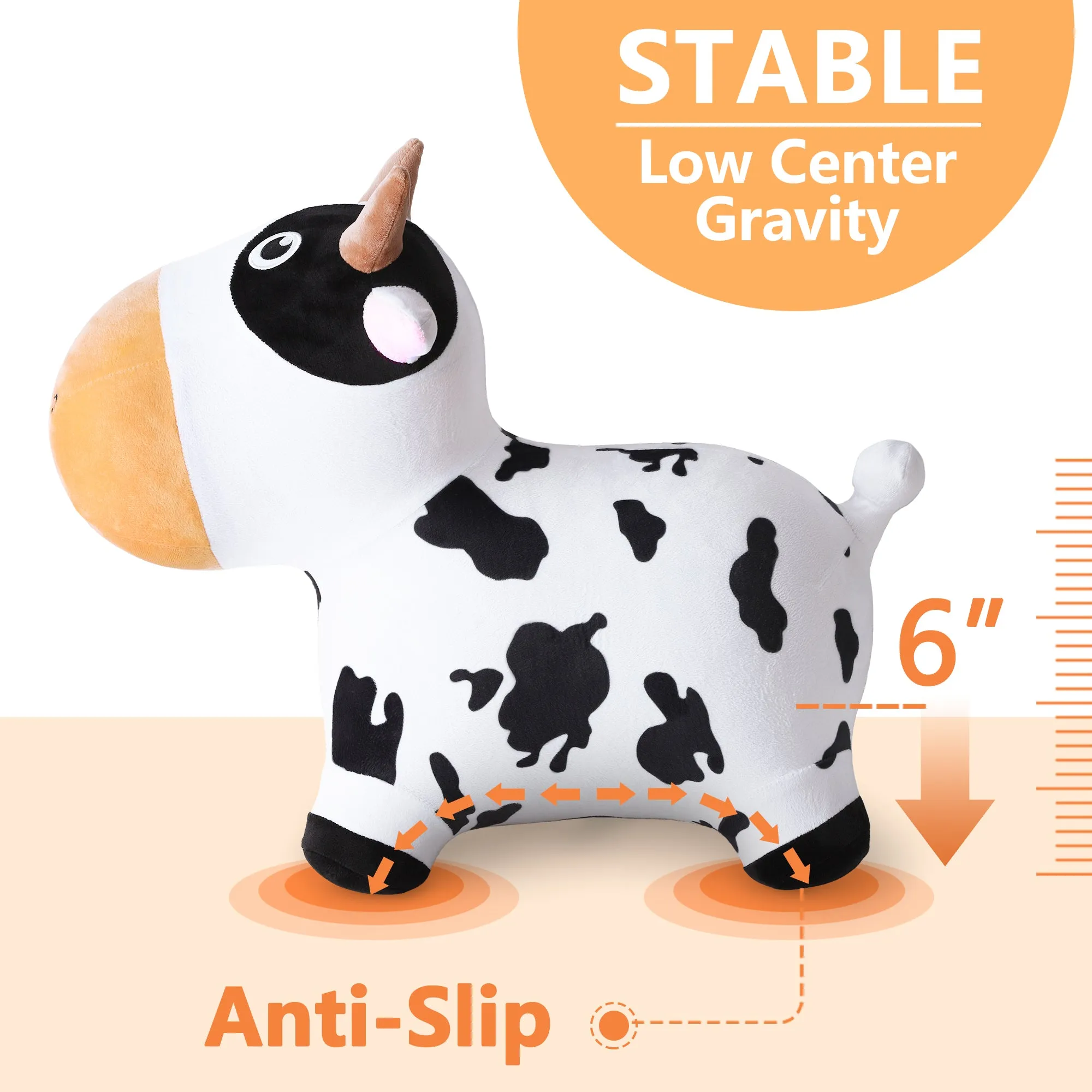 Pals rebondissants - Cheval sauteur à bascule - Jouets animaux gonflables