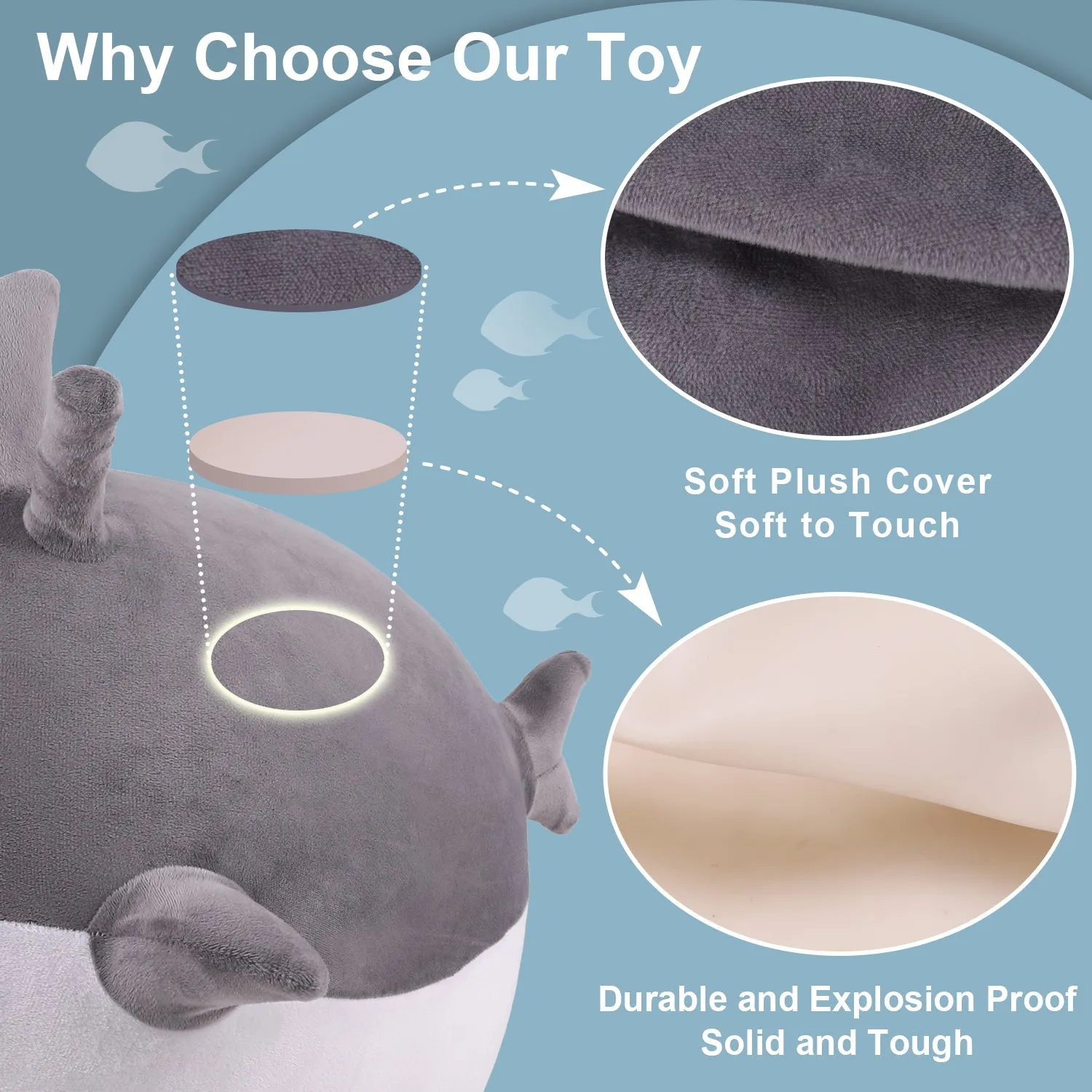 Ballon Sauteur Enfant Bouncy Pals en Forme de Requin