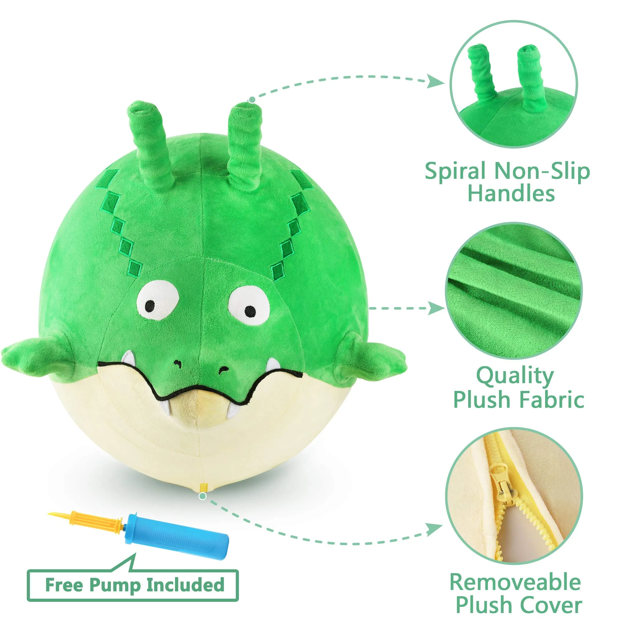 Bouncy Pals Peluche Sautante Alligator Ballon Sauteur