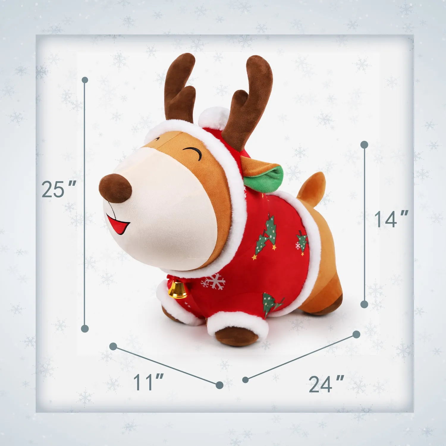 Peluche cheval à bascule Bouncy Pals - Renne - Jouet à chevaucher