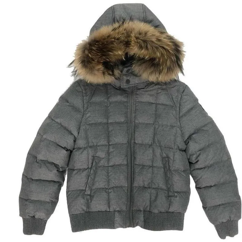 Manteau en duvet gris pour garçons