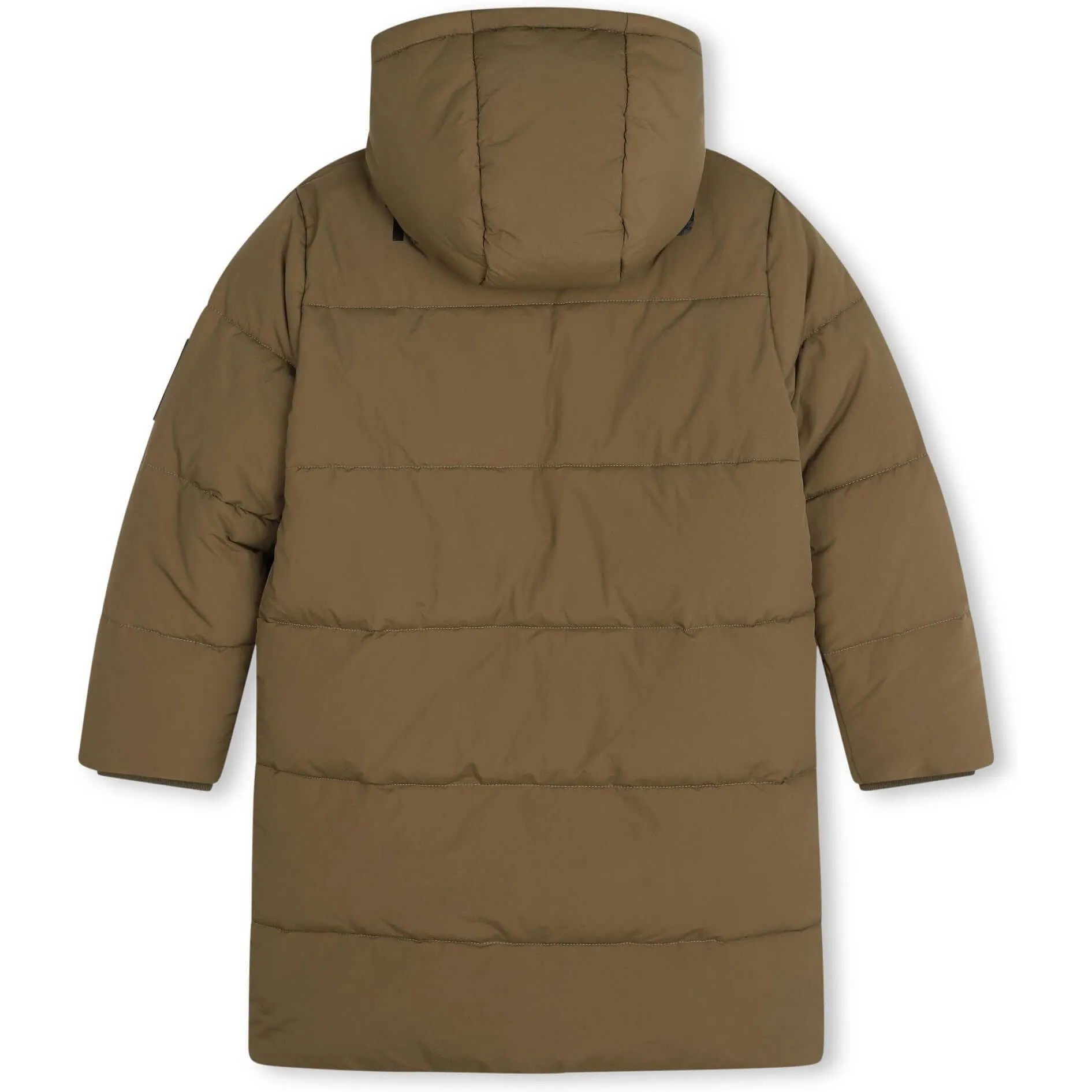 Manteau long matelassé kaki pour garçons