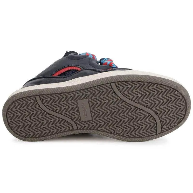 Baskets en Cuir Noir pour Garçons