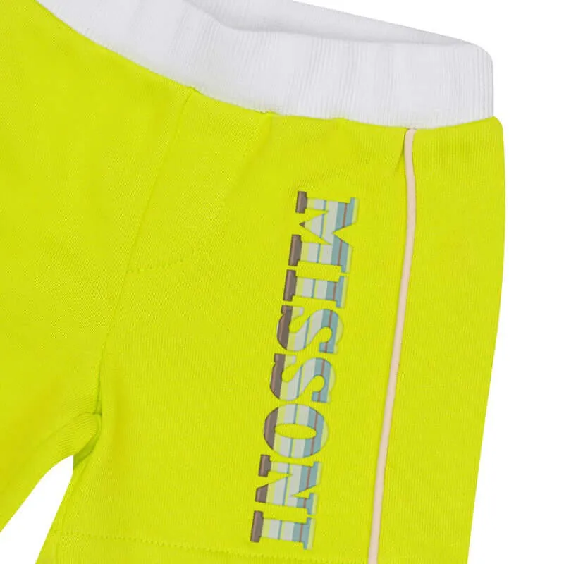 Short en Jersey de Coton avec Logo pour Garçons