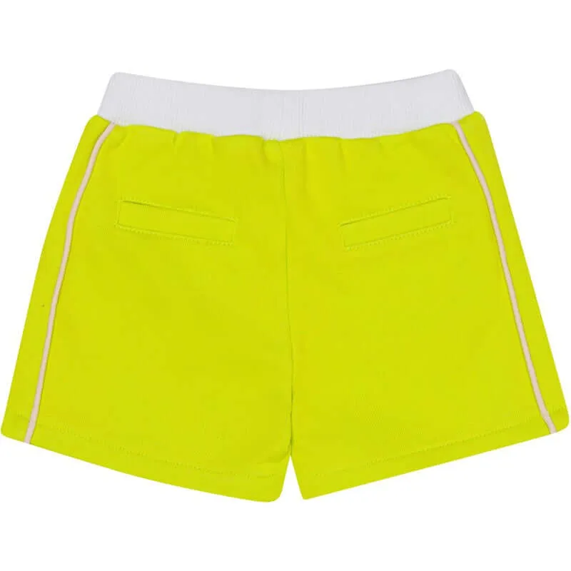 Short en Jersey de Coton avec Logo pour Garçons