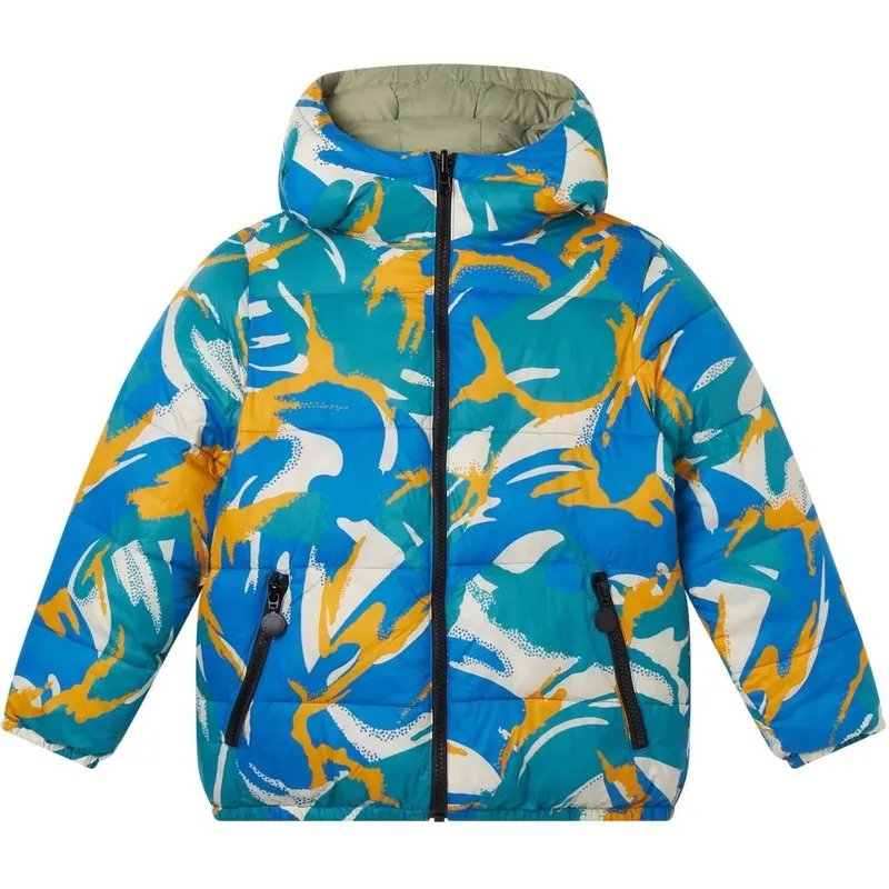 Manteau Doudoune Réversible Vert pour Garçons