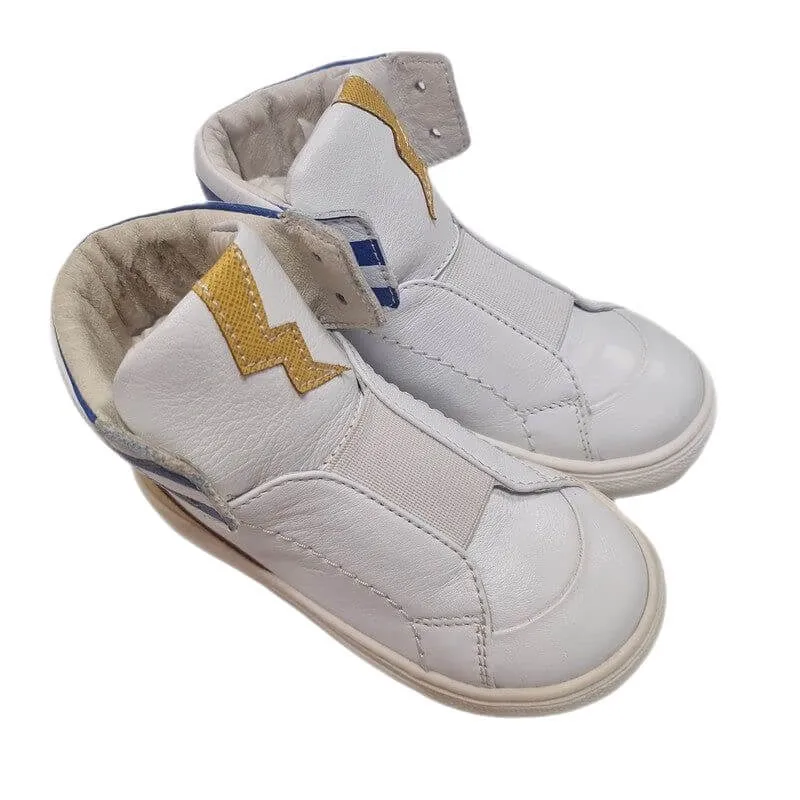 Baskets montantes blanches pour garçons