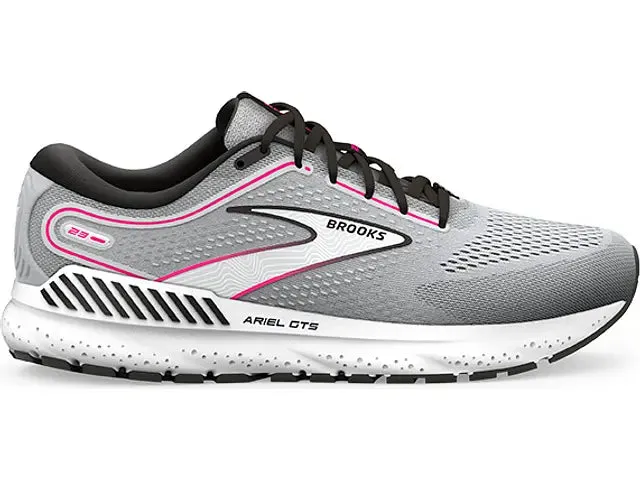 Brooks Womens Ariel GTS 23 - Gris/Noir/Rose (1203901B078) Brooks