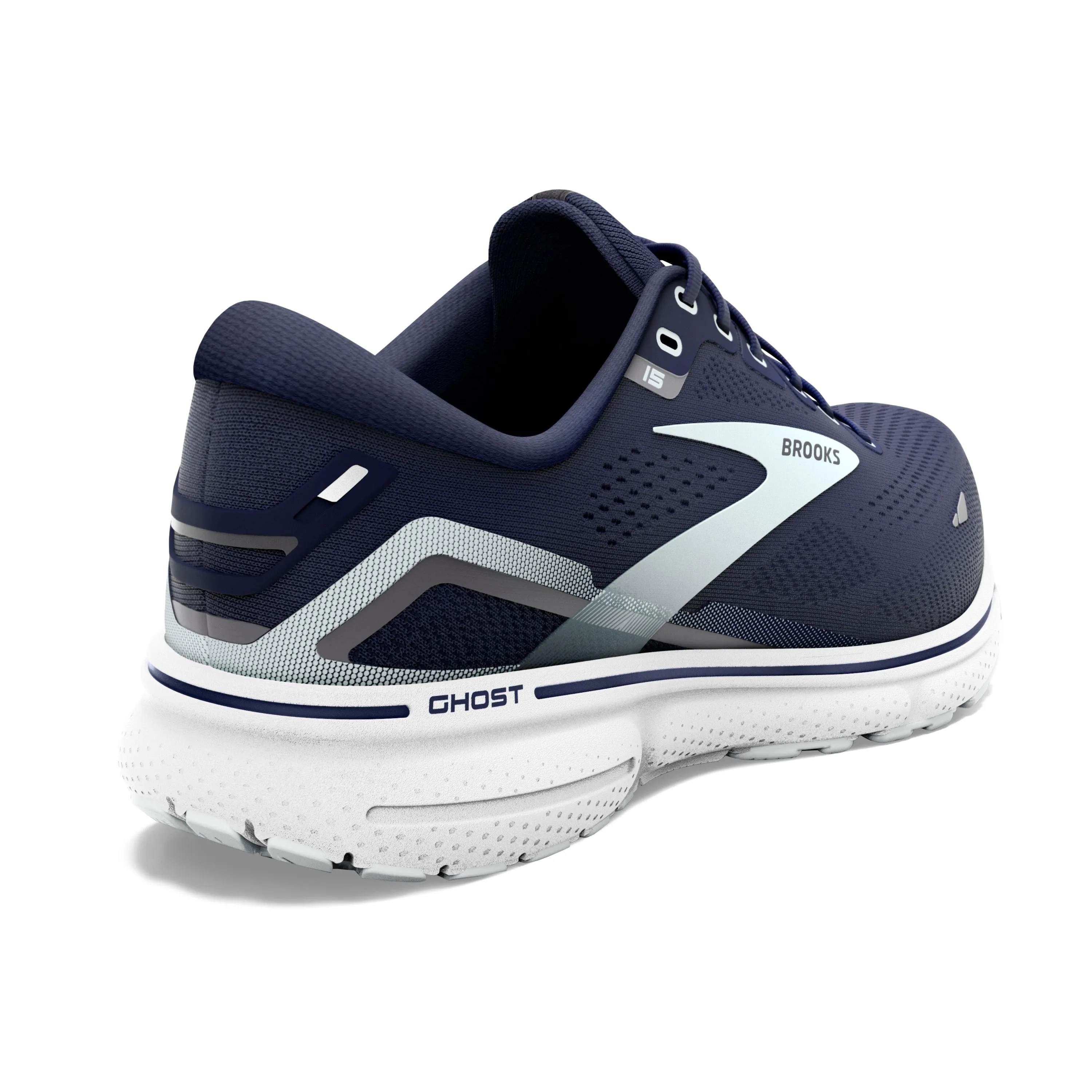Brooks Womens Ghost 15 - Bleu marine/Perle/Air salin (1203801B450) Brooks