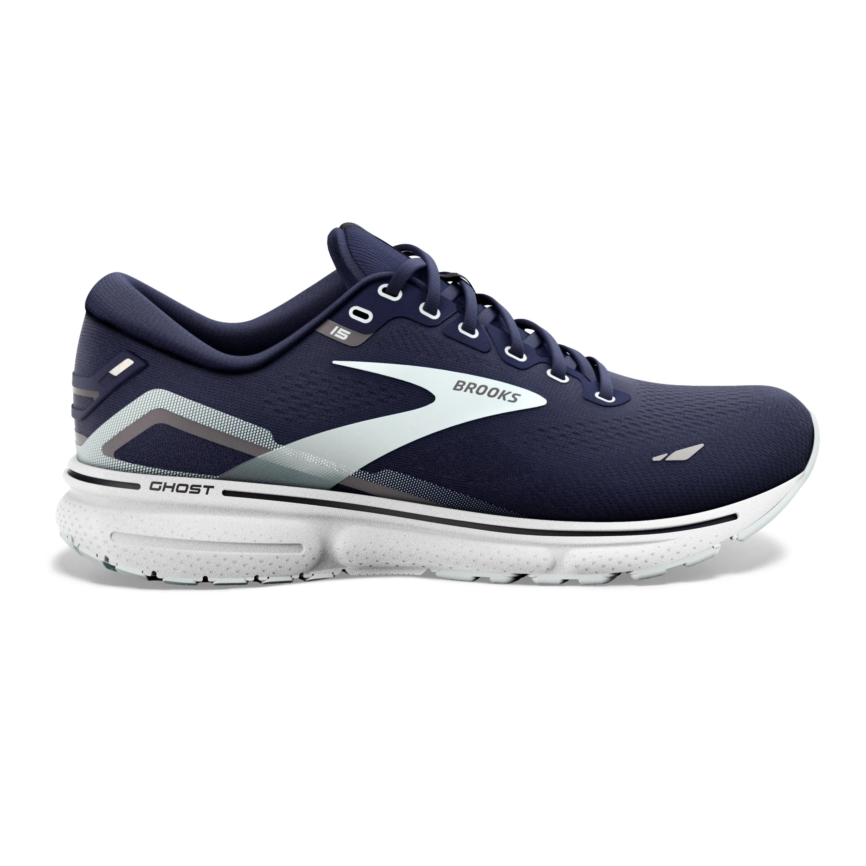 Brooks Womens Ghost 15 - Bleu marine/Perle/Air salin (1203801B450) Brooks