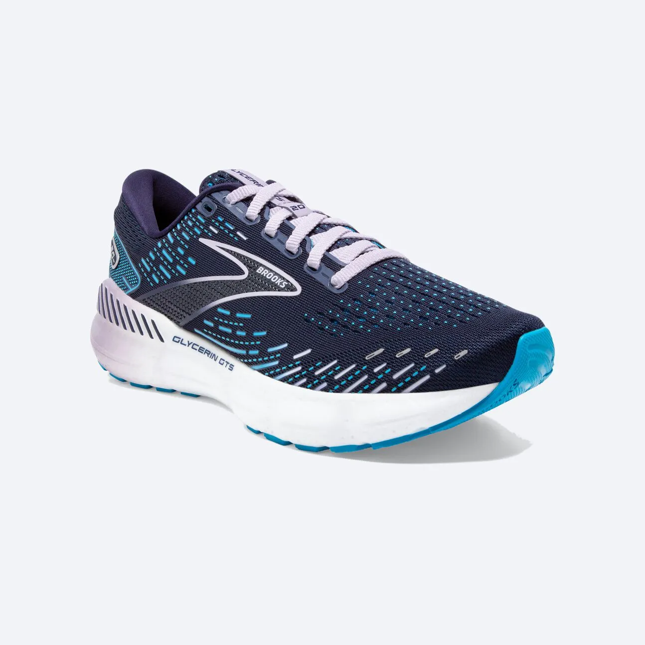 Brooks Womens Glycerin GTS 20 - Manteau bleu marine/Océan/Lilas pastel (1203701B499) Brooks