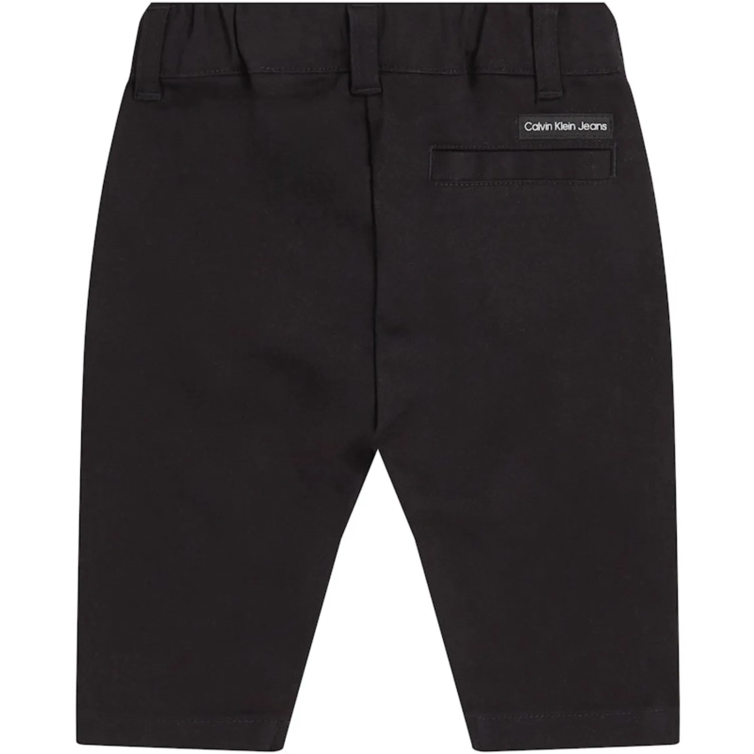 Calvin Klein Ck Pantalon Chino en Coton Noir Tissé Calvin Klein