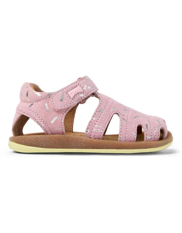 Camper : Sandales Bicho Velcro Confetti - Rose