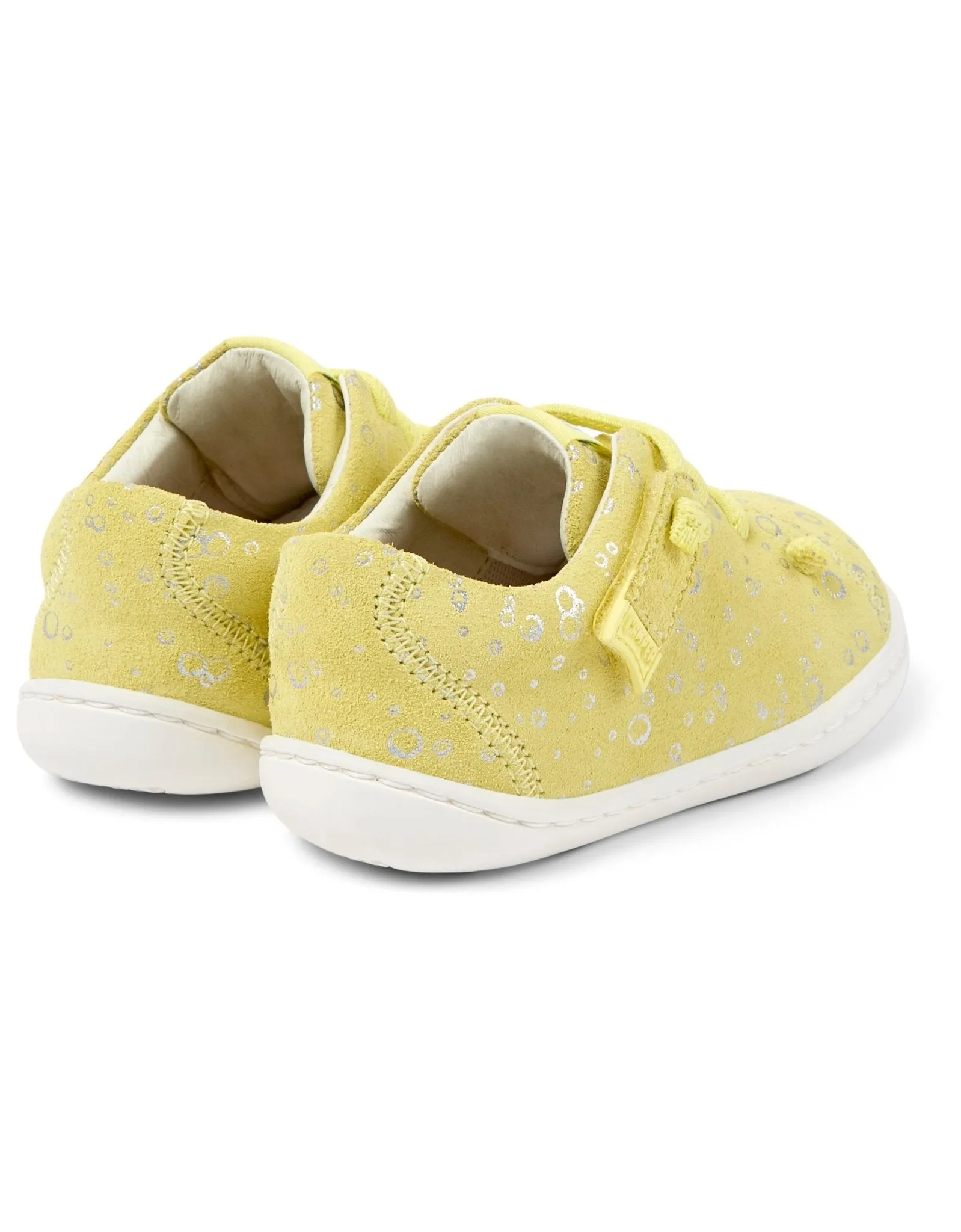 Camper: Chaussures Velcro pour enfants Peu Cami - Bulles jaunes