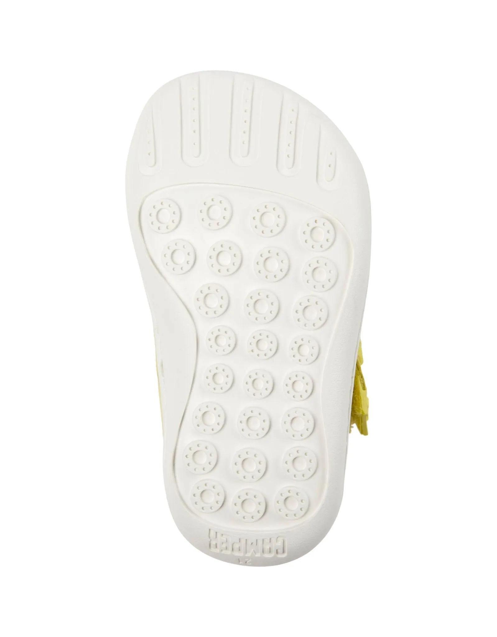 Camper: Chaussures Velcro pour enfants Peu Cami - Bulles jaunes