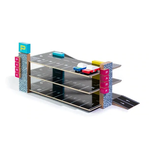 Garage de stationnement magnétique pour voitures en bonbon Candylab