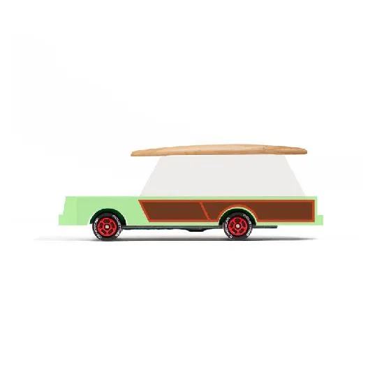 Wagon Candycar de Candylab avec planche de surf
