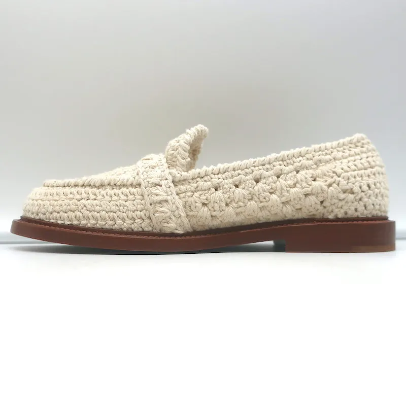 Chloe Kalya Mocassins en Crochet Ivoire Taille 38 Ballerines Nouvelles à Enfiler