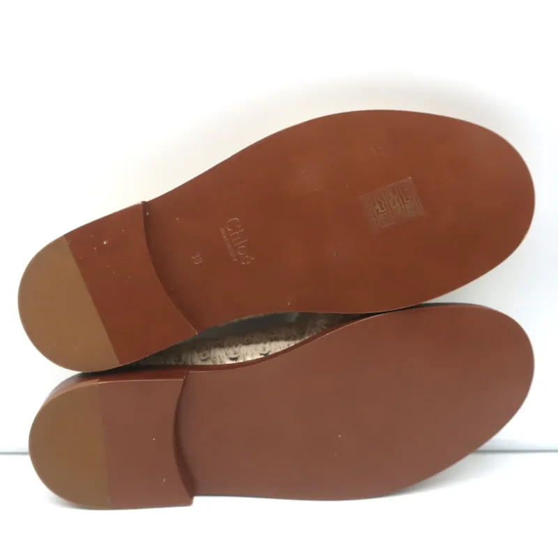 Chloe Kalya Mocassins en Crochet Ivoire Taille 38 Ballerines Nouvelles à Enfiler