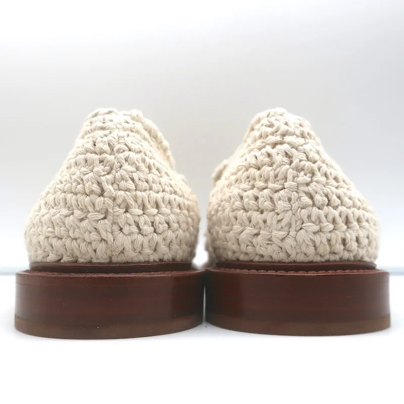 Chloe Kalya Mocassins en Crochet Ivoire Taille 38 Ballerines Nouvelles à Enfiler