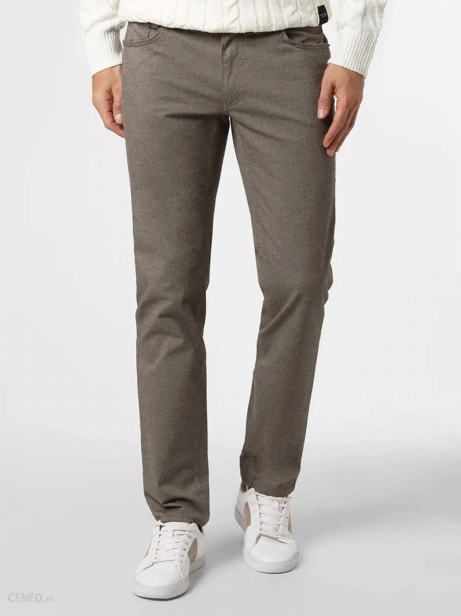 Pantalon Chuck à cinq poches en jersey couleur noyer