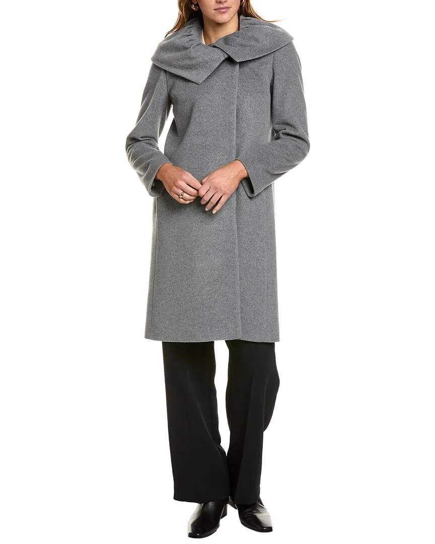Manteau Cinzia Rocca Icons en laine moyenne et mélange cachemire
