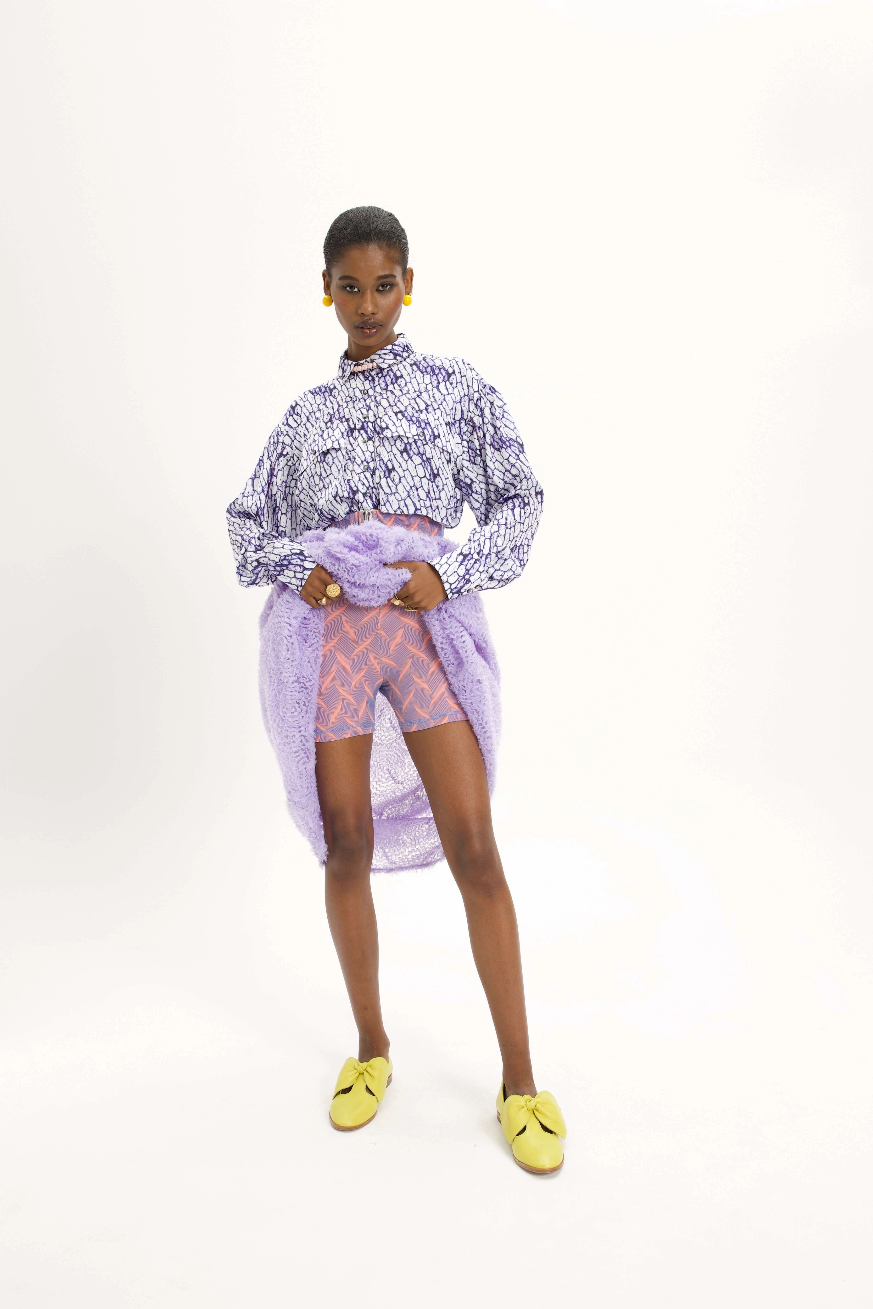 Cleo Skirt in Tufty Voile Parma