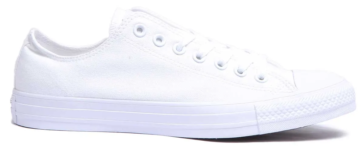 Converse 1U647 CT All Star Low Baskets en Blanc Uni pour Homme Chaussures Converse