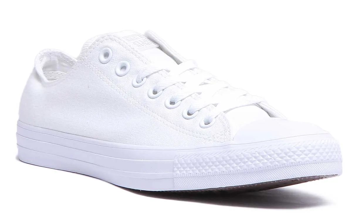 Converse 1U647 CT All Star Low Baskets en Blanc Uni pour Homme Chaussures Converse