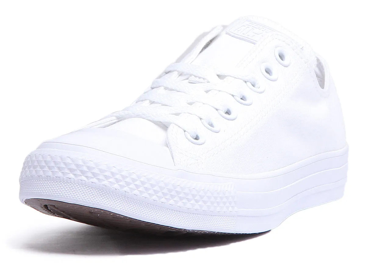 Converse 1U647 CT All Star Low Baskets en Blanc Uni pour Homme Chaussures Converse