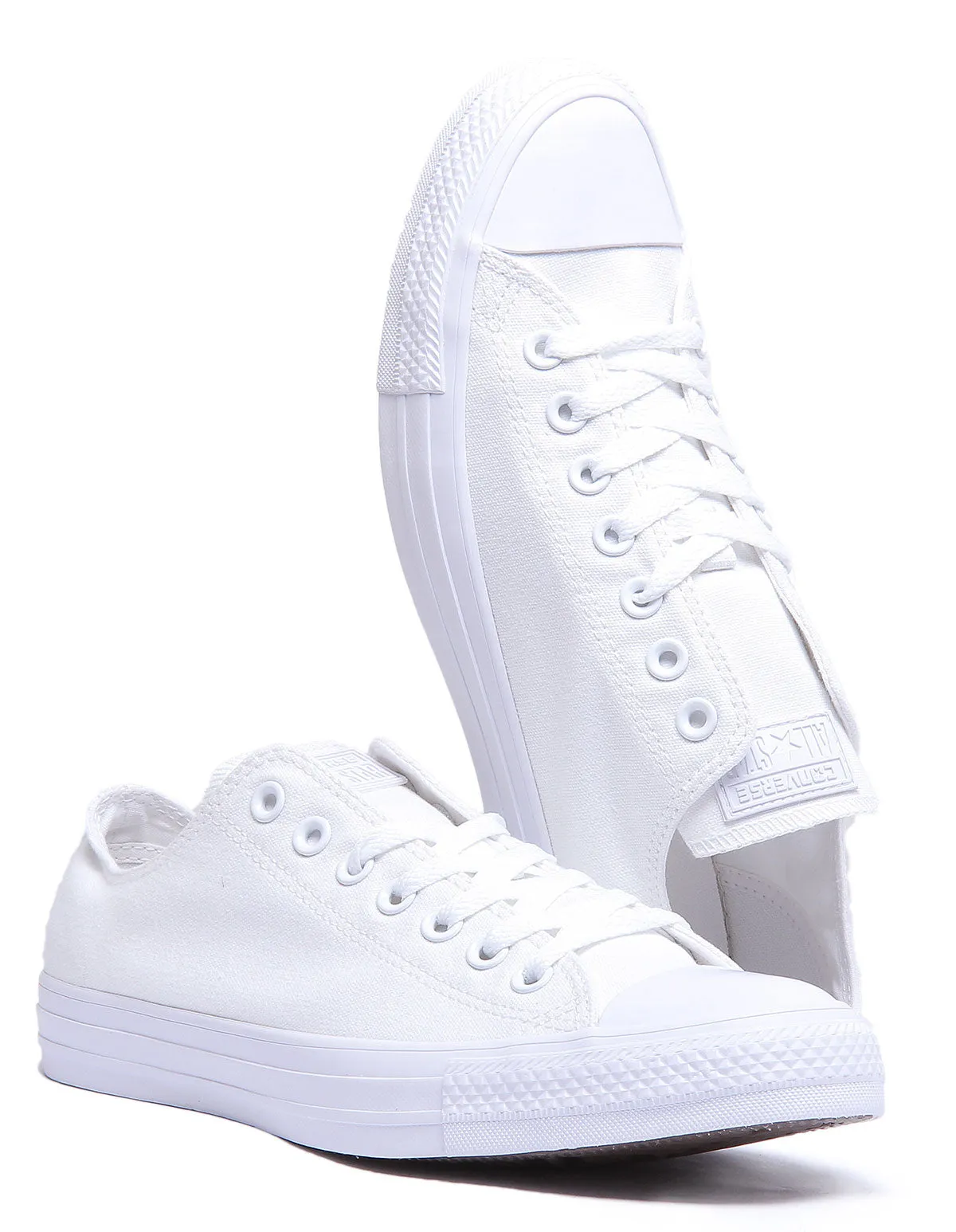 Converse 1U647 CT All Star Low Baskets en Blanc Uni pour Homme Chaussures Converse